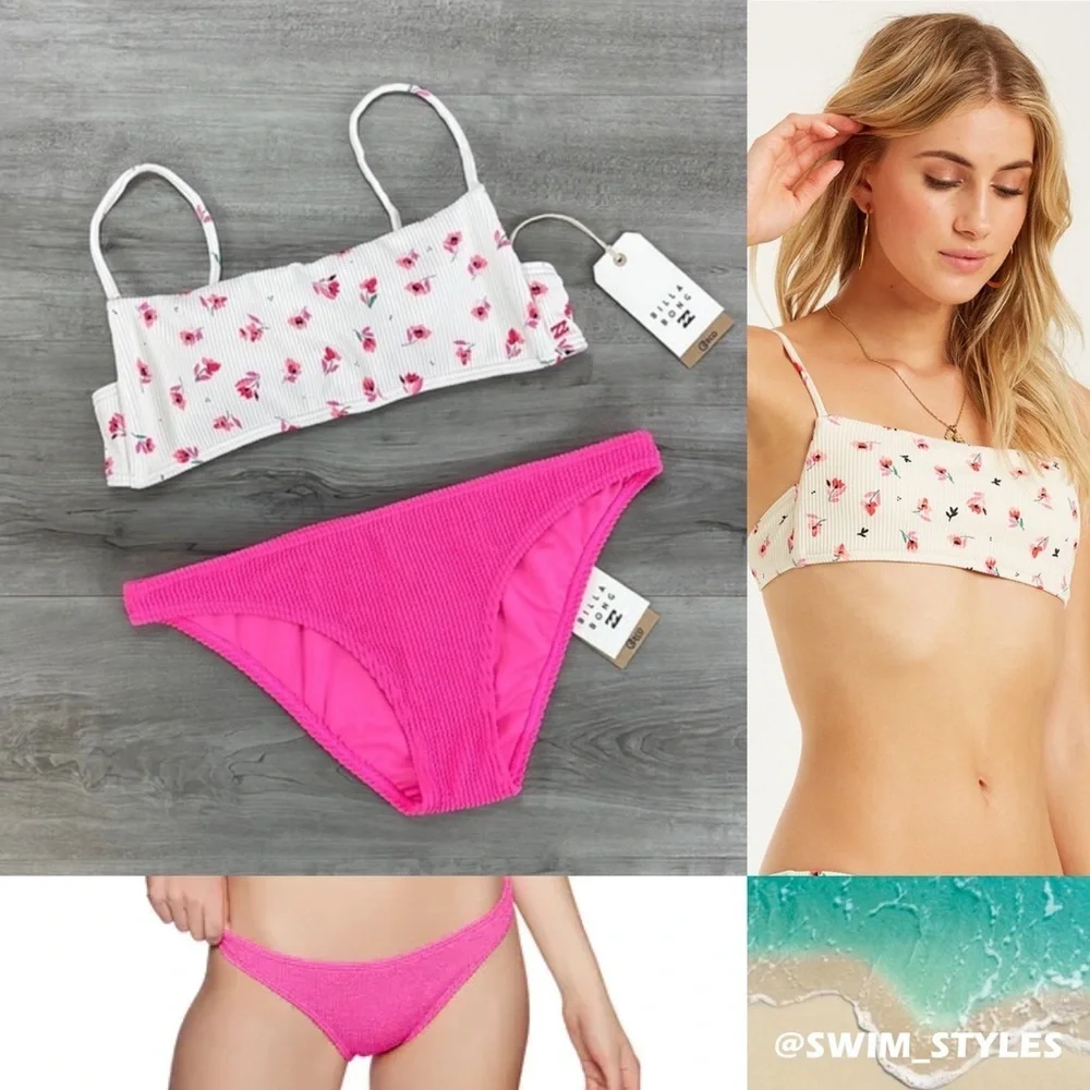 ☀️BILLABONG☀️ KISS THE DAY BRALETE SUMMER HIGH TROPIC BIKINI SET